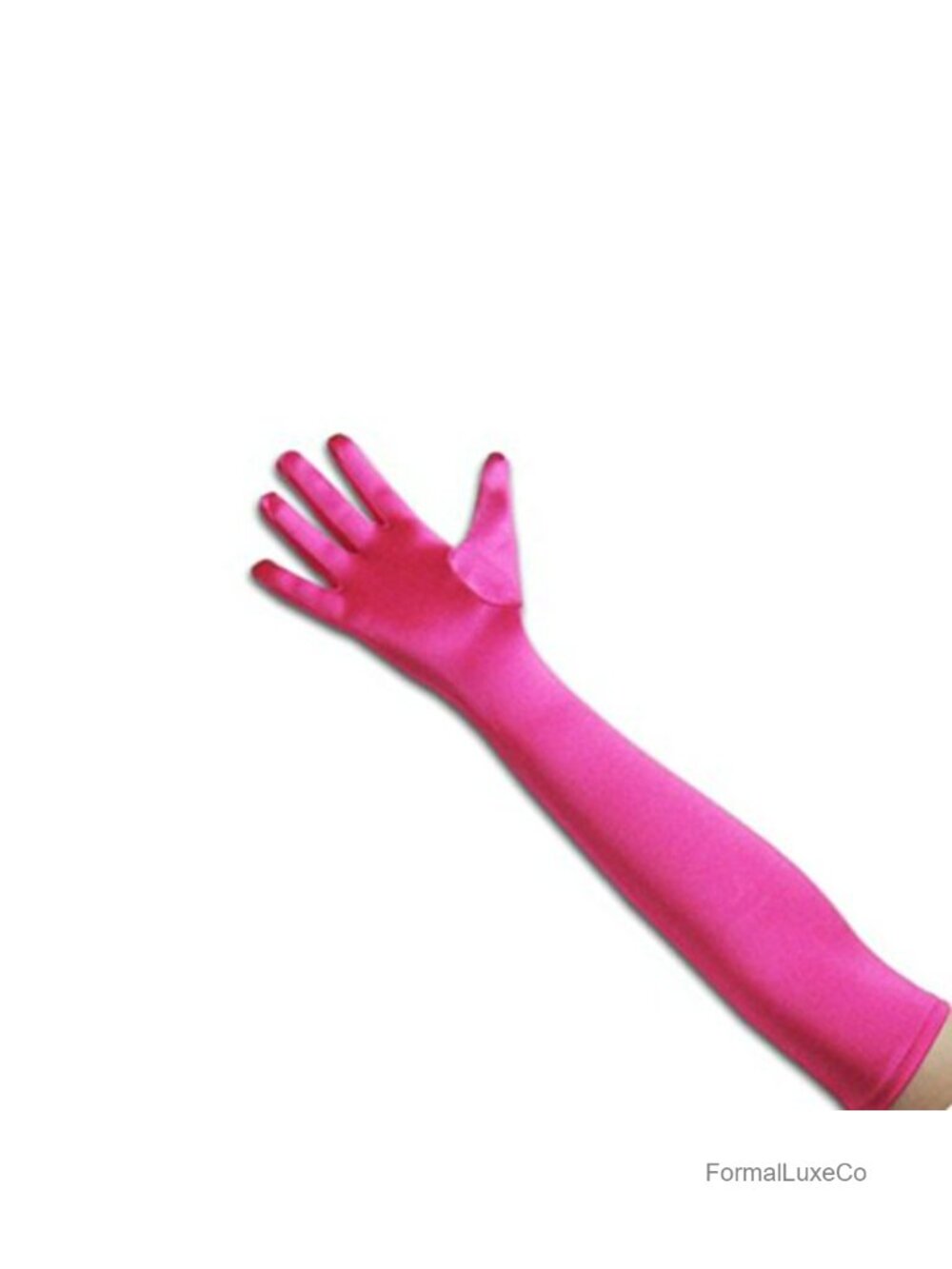 Long Opera Satin Gloves Adult Size Stretchable Evening Wear